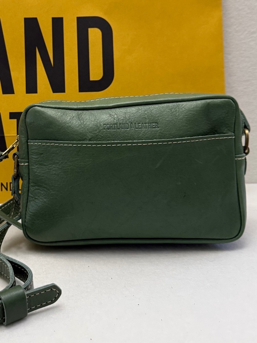 Portland Leather Goods PLG Large Camera Toaster Bag in RARE Eucalyptus Green EUC